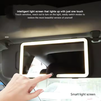 Real Mein Shady Rechargable Car Sun Visor Mounted Led Vanity Mirror