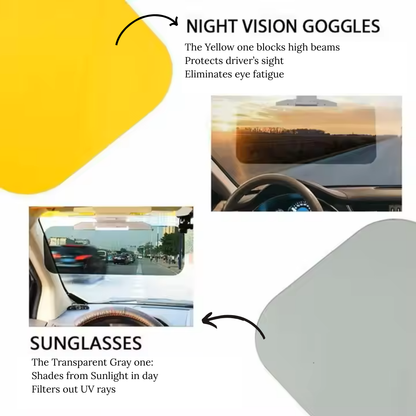 Anti-Glare Visor for Day & Night (2 in 1) by Real Mein Shady