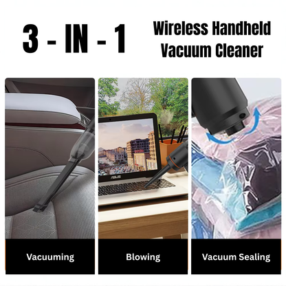 3-in-1 Wireless Portable Vacuum Cleaner with Blower by Real Mein Shady
