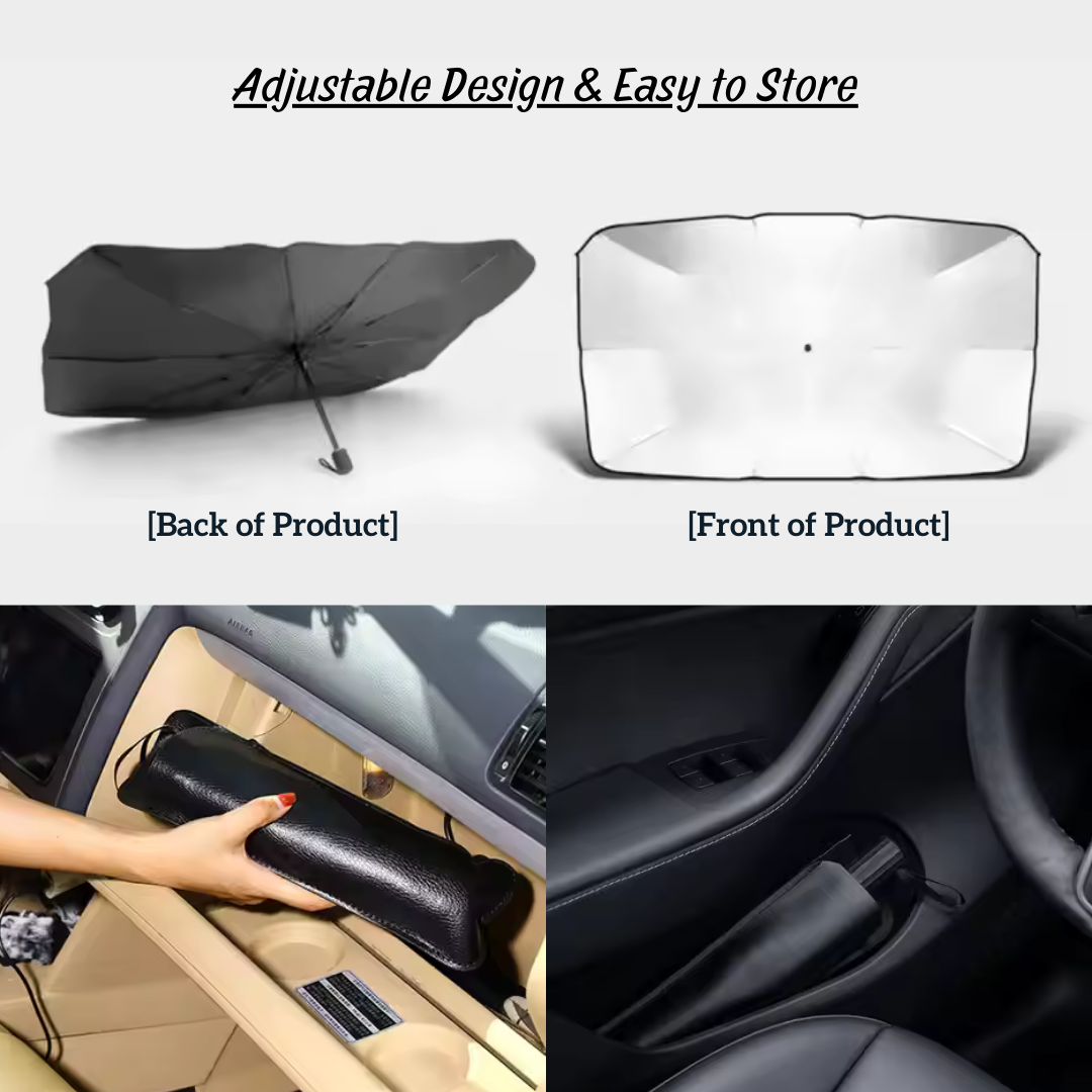 Real Mein Shady Car Windshield Umbrella